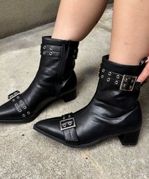 WHO'S WHO gallery | 【HiNT/ヒント】ダブルベルトショートブーツ(ブーツ)