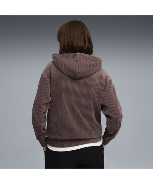 PUMA（プーマ）の「PUMA プーマ ウィメンズ ESS ELEVATED コンフォート ベロア リブ フーディ（パーカー・レディース・ブラック/オフホワイト/パープル系その他7・SMALL/X-LARGE/LARGE/MEDIUM）」の10枚目の写真