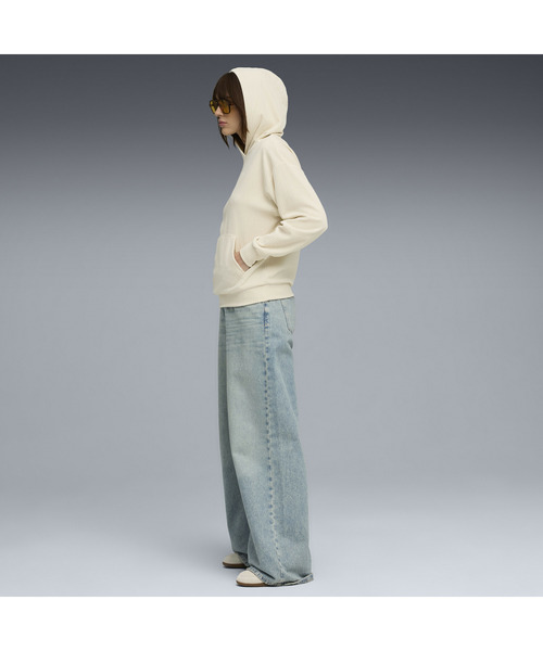 PUMA（プーマ）の「PUMA プーマ ウィメンズ ESS ELEVATED コンフォート ベロア リブ フーディ（パーカー・レディース・ブラック/オフホワイト/パープル系その他7・SMALL/X-LARGE/LARGE/MEDIUM）」の19枚目の写真