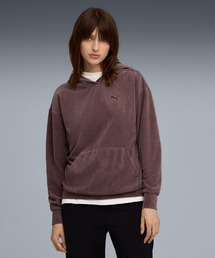 PUMA | PUMA プーマ ウィメンズ ESS ELEVATED コンフォート ベロア リブ フーディ(パーカー)