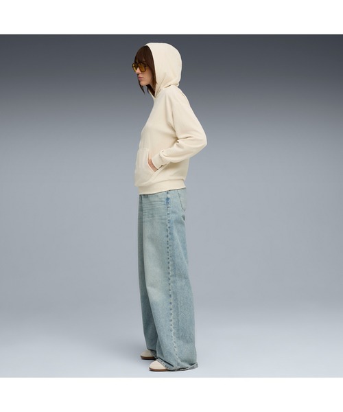 PUMA（プーマ）の「PUMA プーマ ウィメンズ ESS ELEVATED コンフォート ベロア リブ フーディ（パーカー・レディース・ブラック/オフホワイト/パープル系その他7・SMALL/X-LARGE/LARGE/MEDIUM）」の5枚目の写真