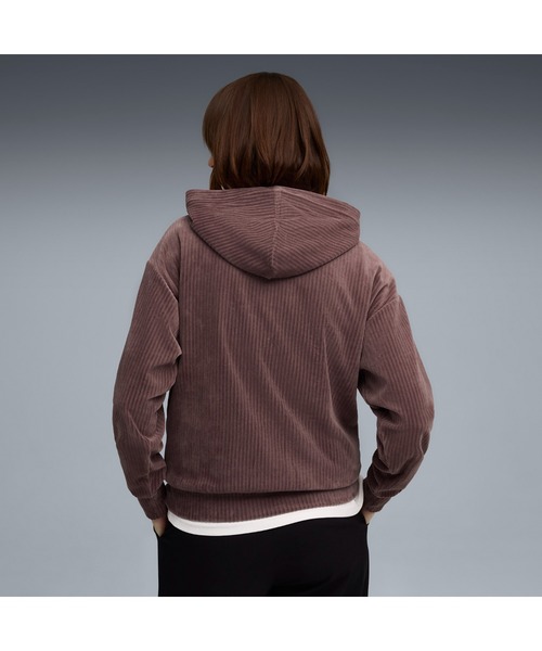 PUMA（プーマ）の「PUMA プーマ ウィメンズ ESS ELEVATED コンフォート ベロア リブ フーディ（パーカー・レディース・ブラック/オフホワイト/パープル系その他7・SMALL/X-LARGE/LARGE/MEDIUM）」の7枚目の写真