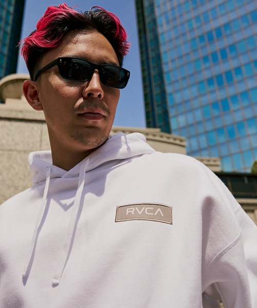 RVCA（ルーカ）の「RVCA メンズ THREE BOX RVCA HD パーカー 【2025年秋冬モデル】 @autumn/ルーカプルオーバーパーカー・フーディー（パーカー・メンズ・ホワイト/グリーン系その他/ブラック/ヘザーグレー・SMALL/MEDIUM/LARGE/X-LARGE）」の12枚目の写真