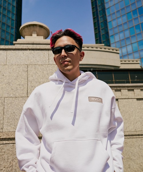 RVCA（ルーカ）の「RVCA メンズ THREE BOX RVCA HD パーカー 【2025年秋冬モデル】 @autumn/ルーカプルオーバーパーカー・フーディー（パーカー・メンズ・ホワイト/グリーン系その他/ブラック/ヘザーグレー・SMALL/MEDIUM/LARGE/X-LARGE）」の14枚目の写真