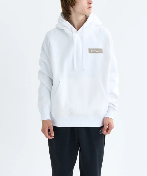 RVCA（ルーカ）の「RVCA メンズ THREE BOX RVCA HD パーカー 【2025年秋冬モデル】 @autumn/ルーカプルオーバーパーカー・フーディー（パーカー・メンズ・ホワイト/グリーン系その他/ブラック/ヘザーグレー・SMALL/MEDIUM/LARGE/X-LARGE）」の5枚目の写真
