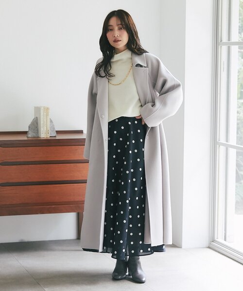 【美品✨】定価15万❤️ダイアンフォンファステンバーグ✨サイズ2✨ロングコート 3WAY】ウールポリエステルラミネートライナー付き ステンカラーコート