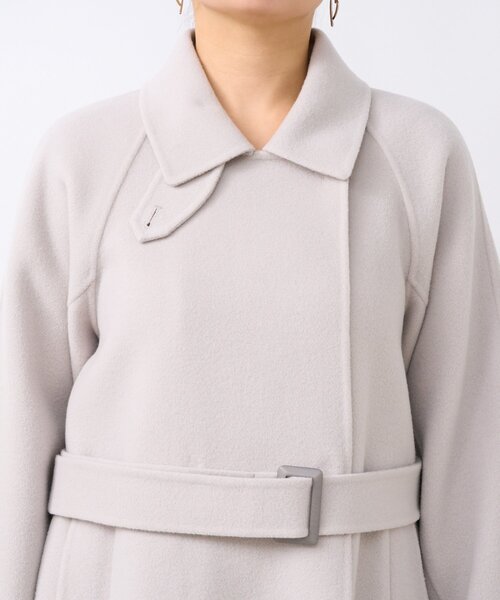 セール】【お上品大人っぽコート】ダブルフェイス2WAYロングコート