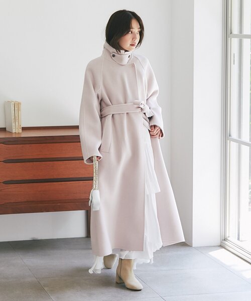 Casa♡Bonita☆コート、ハーフパンツ以外 CASA FLINE（カーサフライン）の「ワイドラペルロングコート