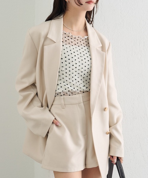 mystic（ミスティック）の「【レイヤードスタイルに！】ドットレースプルオーバー（Tシャツ/カットソー・レディース・ピンク/アイボリー/ブラック/ブルー/グリーン/オフホワイト・FREE）」の13枚目の写真