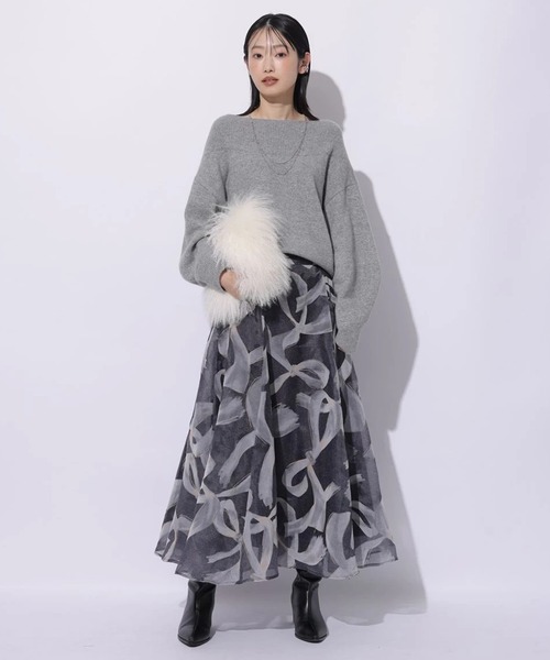 ノットモチーフフロッキースカート（スカート）｜Mystrada（マイ