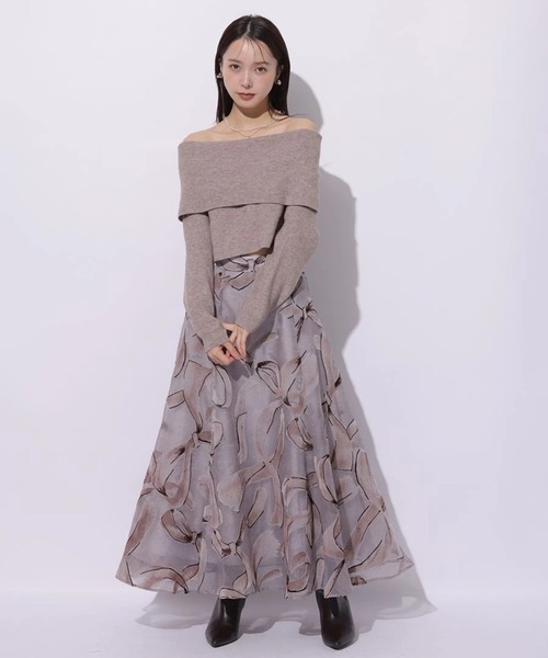 ノットモチーフフロッキースカート（スカート）｜Mystrada（マイ