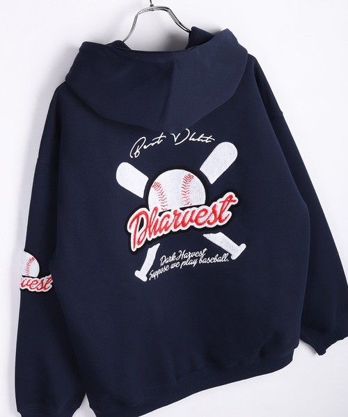 Бейсбольная сабля刺繍 оверсайз рубашка Pullover Long Sleeve