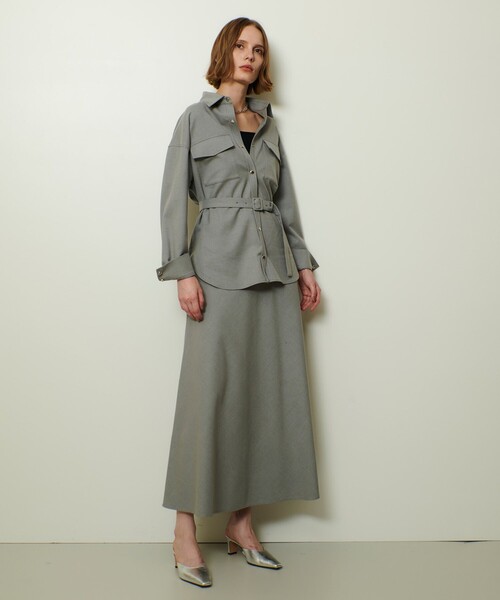 allureville(アルアバイル)の「サキソニーCPOシャツ(シャツ/ブラウス・レディース・グレー系その他/ネイビー・2)」の6枚目の写真