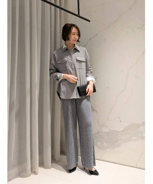 allureville(アルアバイル)の「サキソニーCPOシャツ(シャツ/ブラウス・レディース・グレー系その他/ネイビー・2)」の17枚目の写真