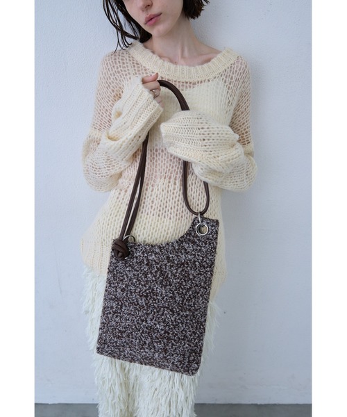 un/neu（アンノイ）の「ネップミニマルアシメショルダー /スリム2WAYバッグ / ペットボトル収納可（ショルダーバッグ・レディース・イエロー/ブラウン/ブルー・FREE）」の21枚目の写真