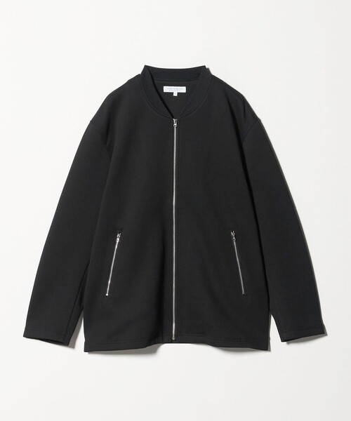 A DAY IN THE LIFE UNITED ARROWS(アデイインザライフユナイテッドアローズ)の「ダンボール リブ ジップブルゾン<A DAY IN THE LIFE>(ブルゾン・メンズ・ブラック/オリーブ・S/L/M)」の2枚目の写真