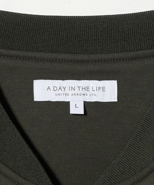 A DAY IN THE LIFE UNITED ARROWS(アデイインザライフユナイテッドアローズ)の「ダンボール リブ ジップブルゾン<A DAY IN THE LIFE>(ブルゾン・メンズ・ブラック/オリーブ・S/L/M)」の13枚目の写真