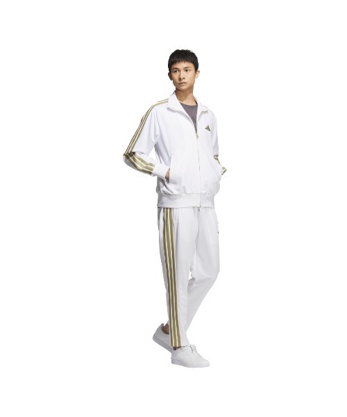 adidas(アディダス)の「アディダス adidas Staygoldレギュラーフィット トラックトップ(ジャージ・メンズ・ブラック×ブラック/ホワイト×ゴールド/ブラック×ゴールド・3L/LL/L/M/S)」の4枚目の写真