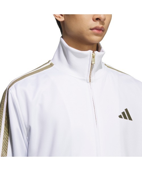 adidas(アディダス)の「アディダス adidas Staygoldレギュラーフィット トラックトップ(ジャージ・メンズ・ブラック×ブラック/ホワイト×ゴールド/ブラック×ゴールド・3L/LL/L/M/S)」の6枚目の写真