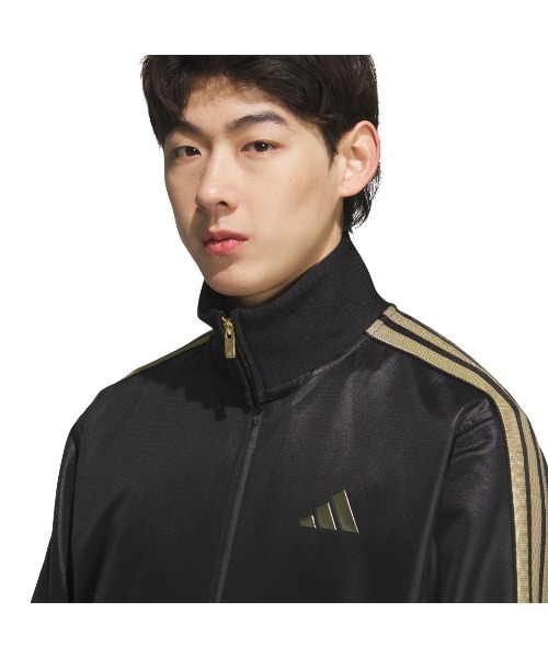adidas(アディダス)の「アディダス adidas Staygoldレギュラーフィット トラックトップ(ジャージ・メンズ・ブラック×ブラック/ホワイト×ゴールド/ブラック×ゴールド・3L/LL/L/M/S)」の14枚目の写真
