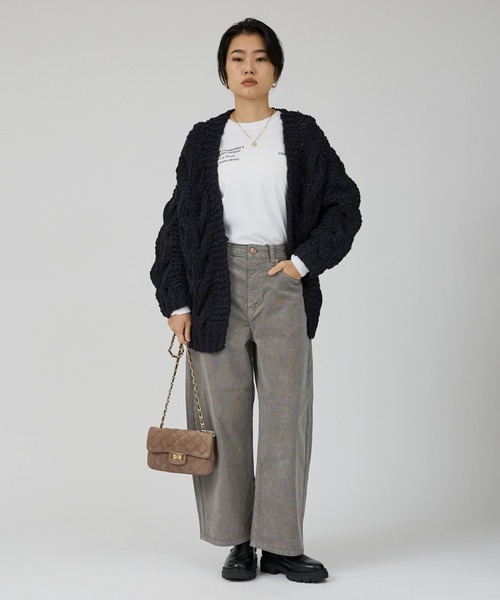 RED CARD TOKYO（レッドカード）の「【RED CARD/レッドカード】Oregon クロップド丈バルーンコーディロイパンツ（その他パンツ・レディース・グレー・23/24/25/22）」の7枚目の写真