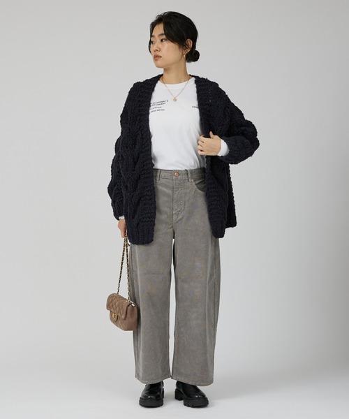 RED CARD TOKYO（レッドカード）の「【RED CARD/レッドカード】Oregon クロップド丈バルーンコーディロイパンツ（その他パンツ・レディース・グレー・23/24/25/22）」の8枚目の写真