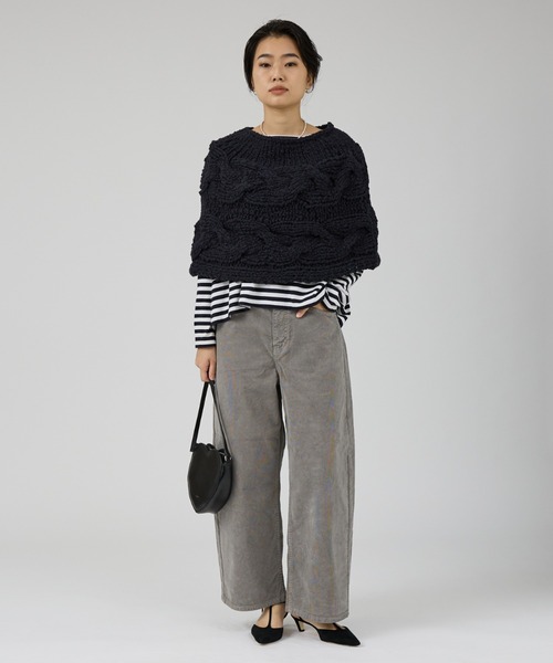 RED CARD TOKYO（レッドカード）の「【RED CARD/レッドカード】Oregon クロップド丈バルーンコーディロイパンツ（その他パンツ・レディース・グレー・23/24/25/22）」の14枚目の写真