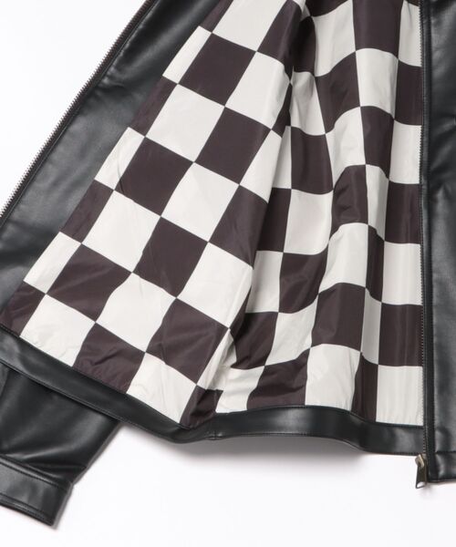 VANS ヴァンズ M Fake Leather Jacket ジャケット 125K1084200 BLACK