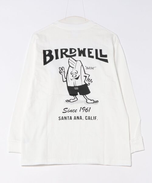 BIRDWELL(バードウェル)の「【BIRDWELL/バードウェル】61 LS T-SHIRT JAPAN LIMITED 日本別注 バックプリント ブランドロゴ ロンT(Tシャツ/カットソー・メンズ・ホワイト/ネイビー/ブラック・X-LARGE/MEDIUM/LARGE/SMALL)」の4枚目の写真