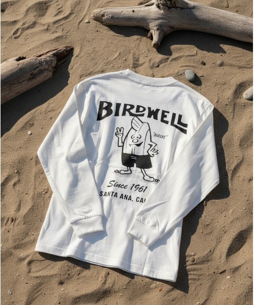 BIRDWELL(バードウェル)の「【BIRDWELL/バードウェル】61 LS T-SHIRT JAPAN LIMITED 日本別注 バックプリント ブランドロゴ ロンT(Tシャツ/カットソー・メンズ・ホワイト/ネイビー/ブラック・X-LARGE/MEDIUM/LARGE/SMALL)」の6枚目の写真