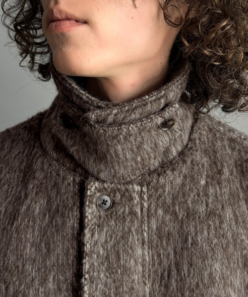 Classical Origin（クラシカルオリジン）の「シャギーファー素材2way襟デザインブルゾン／Shaggy Fur 2-Way Collar Design Blouson（ブルゾン・メンズ・ブラウン/グレー・SMALL/MEDIUM/LARGE）」の20枚目の写真