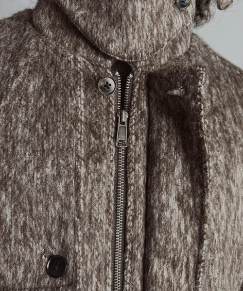 Classical Origin（クラシカルオリジン）の「シャギーファー素材2way襟デザインブルゾン／Shaggy Fur 2-Way Collar Design Blouson（ブルゾン・メンズ・ブラウン/グレー・SMALL/MEDIUM/LARGE）」の22枚目の写真