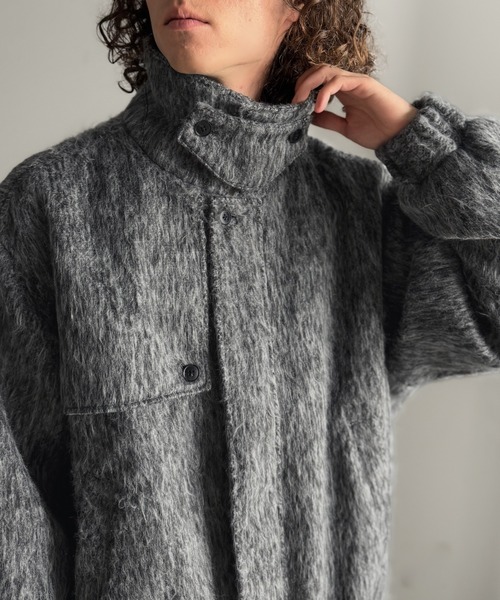 Classical Origin（クラシカルオリジン）の「シャギーファー素材2way襟デザインブルゾン／Shaggy Fur 2-Way Collar Design Blouson（ブルゾン・メンズ・ブラウン/グレー・SMALL/MEDIUM/LARGE）」の7枚目の写真