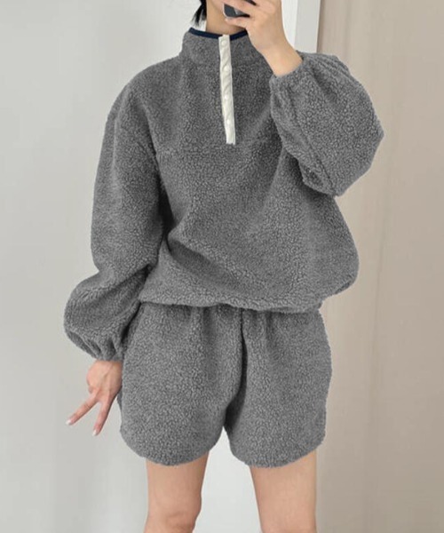 ハーフジップボアセットアップ（セットアップ）｜semplice