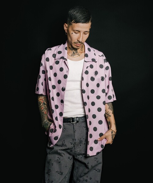 Subciety（サブサエティ）の「Dot shirt（シャツ/ブラウス・メンズ・ブラック/ピンク/グリーン・SMALL/MEDIUM/LARGE/X-LARGE）」の22枚目の写真