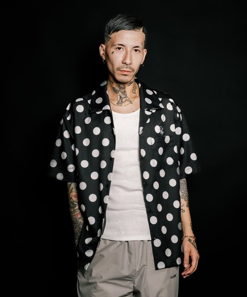 Subciety（サブサエティ）の「Dot shirt（シャツ/ブラウス・メンズ・ブラック/ピンク/グリーン・SMALL/MEDIUM/LARGE/X-LARGE）」の7枚目の写真
