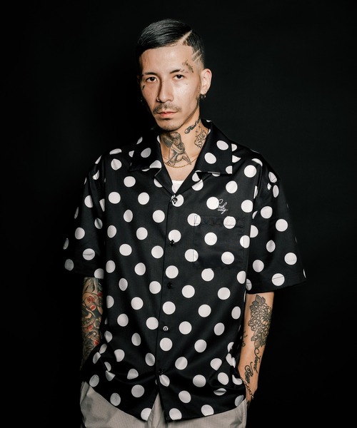 Subciety（サブサエティ）の「Dot shirt（シャツ/ブラウス・メンズ・ブラック/ピンク/グリーン・SMALL/MEDIUM/LARGE/X-LARGE）」の9枚目の写真