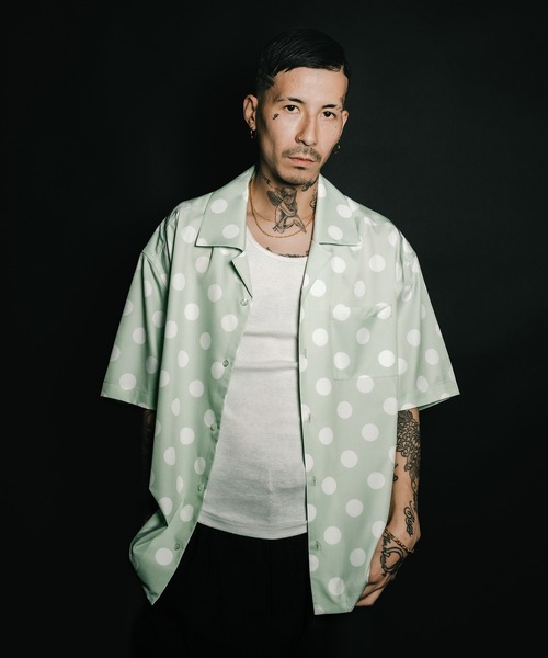 Subciety（サブサエティ）の「Dot shirt（シャツ/ブラウス・メンズ・ブラック/ピンク/グリーン・SMALL/MEDIUM/LARGE/X-LARGE）」の10枚目の写真