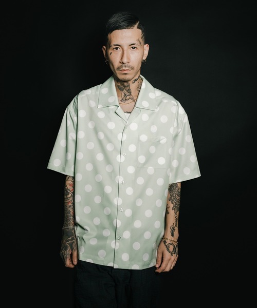 Subciety（サブサエティ）の「Dot shirt（シャツ/ブラウス・メンズ・ブラック/ピンク/グリーン・SMALL/MEDIUM/LARGE/X-LARGE）」の11枚目の写真