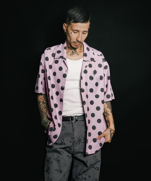 Subciety（サブサエティ）の「Dot shirt（シャツ/ブラウス・メンズ・ブラック/ピンク/グリーン・SMALL/MEDIUM/LARGE/X-LARGE）」の12枚目の写真