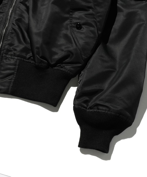 Valley Apparel(バレーアパレル)の「L-2B フライトナイロンジャケット/フライトジャケット(MA-1・メンズ・グレー系その他/ブラック・MEDIUM/LARGE/X-LARGE/SMALL)」の5枚目の写真