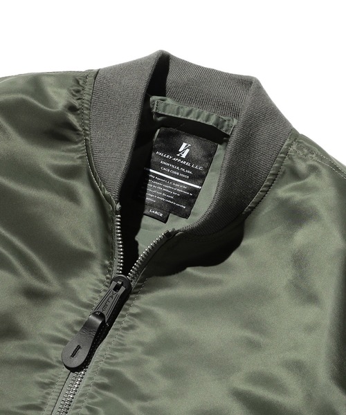 Valley Apparel(バレーアパレル)の「L-2B フライトナイロンジャケット/フライトジャケット(MA-1・メンズ・グレー系その他/ブラック・MEDIUM/LARGE/X-LARGE/SMALL)」の9枚目の写真