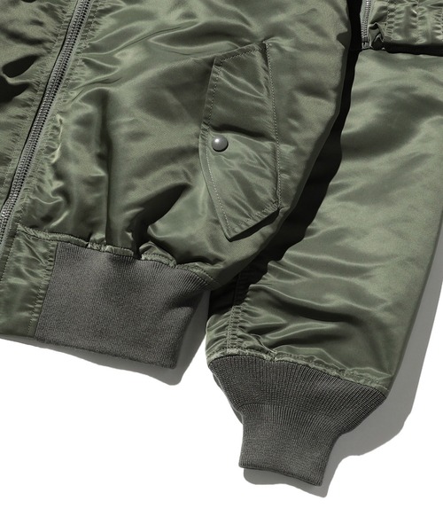 Valley Apparel(バレーアパレル)の「L-2B フライトナイロンジャケット/フライトジャケット(MA-1・メンズ・グレー系その他/ブラック・MEDIUM/LARGE/X-LARGE/SMALL)」の10枚目の写真