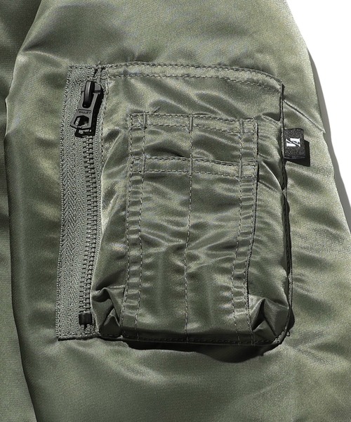 Valley Apparel(バレーアパレル)の「L-2B フライトナイロンジャケット/フライトジャケット(MA-1・メンズ・グレー系その他/ブラック・MEDIUM/LARGE/X-LARGE/SMALL)」の12枚目の写真