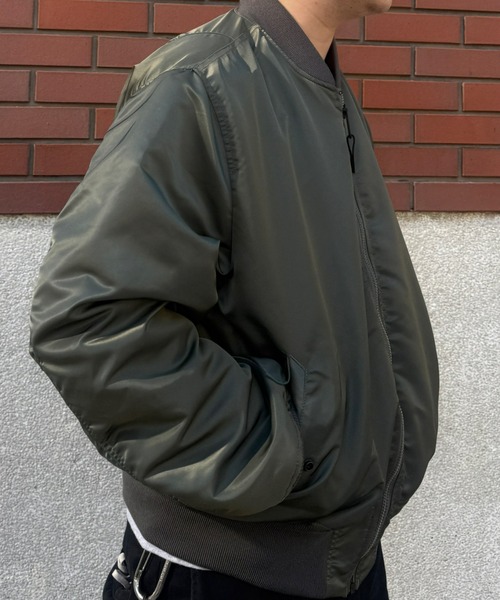 Valley Apparel(バレーアパレル)の「L-2B フライトナイロンジャケット/フライトジャケット(MA-1・メンズ・グレー系その他/ブラック・MEDIUM/LARGE/X-LARGE/SMALL)」の14枚目の写真