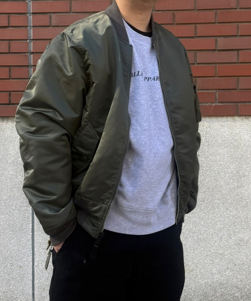 Valley Apparel(バレーアパレル)の「L-2B フライトナイロンジャケット/フライトジャケット(MA-1・メンズ・グレー系その他/ブラック・MEDIUM/LARGE/X-LARGE/SMALL)」の17枚目の写真