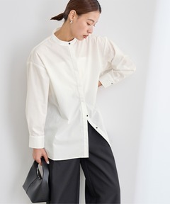 アダムエロペ　【サステナブル】ジップシャツカーディガン ADAM ET ROPE'（アダムエロペ）の「【サステナブル】ジップシャツ