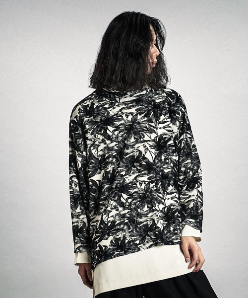 NO ID.（ノーアイディ）の「【NO ID.】Layered Turtleneck Big Pullover / レイヤード タートルネック ビッグ プルオーバー（ニット/セーター・メンズ・ブラック/グレー/ホワイト・ONE SIZE）」の21枚目の写真