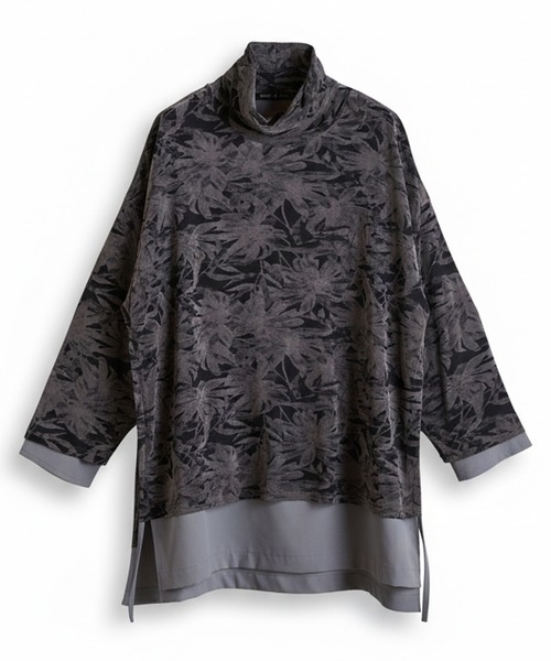 NO ID.（ノーアイディ）の「【NO ID.】Layered Turtleneck Big Pullover / レイヤード タートルネック ビッグ プルオーバー（ニット/セーター・メンズ・ブラック/グレー/ホワイト・ONE SIZE）」の11枚目の写真