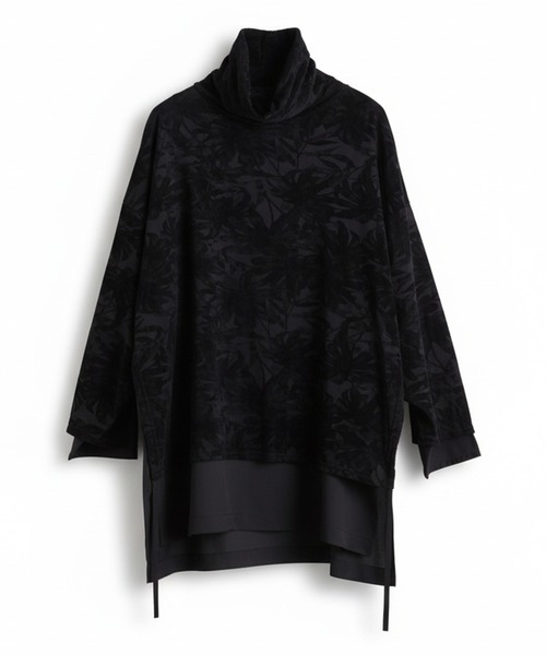 NO ID.（ノーアイディ）の「【NO ID.】Layered Turtleneck Big Pullover / レイヤード タートルネック ビッグ プルオーバー（ニット/セーター・メンズ・ブラック/グレー/ホワイト・ONE SIZE）」の12枚目の写真